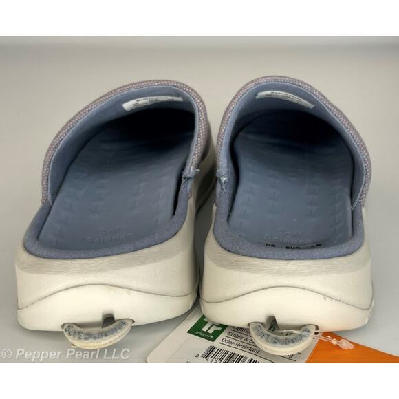 Women's Size 7 Blue Clog Mule Comfort Slip On Casual Walk Work Slip Resistant - Picture 10 of 11